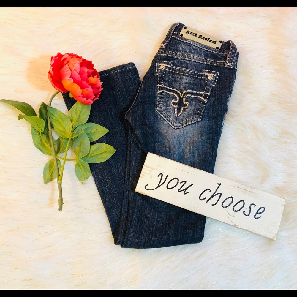 Rock Revival “Erin” brand bootcut jeans size 25